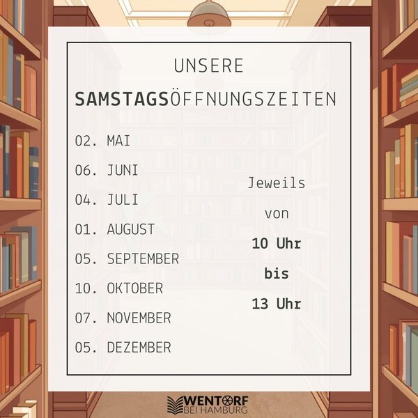 Bild vergr&ouml;&szlig;ern: Samstags&ouml;ffnungszeiten