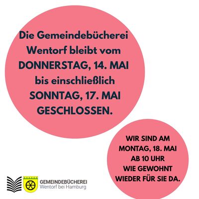 Schlie&szlig;tage Christi Himmelfahrt