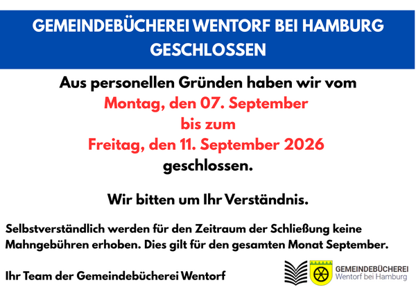 Bild vergr&ouml;&szlig;ern: Geschlossen_07_September_bis_11_September